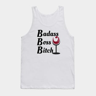 Badass Boss Bitch - Wine Tank Top